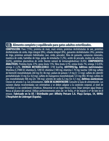 Comida para Gato Esterilizado ADVANCE Sterilized 3kg